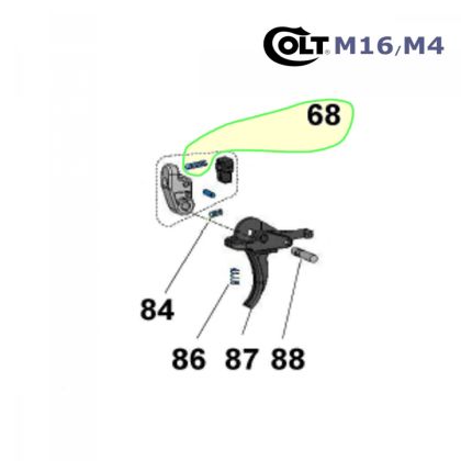 Vzpruha záchytu spoušte, Walther, pro Colt M4/M16