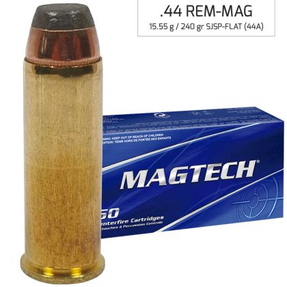 Náboj Magtech 44 REM MAG SJSP-FLAT (44A) 15,55 g, 240 grs