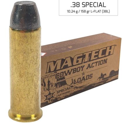 Náboje Magtech 38 SPECIAL LFN L-FLAT Cowboy 10,24 g, 158 gr (38L)