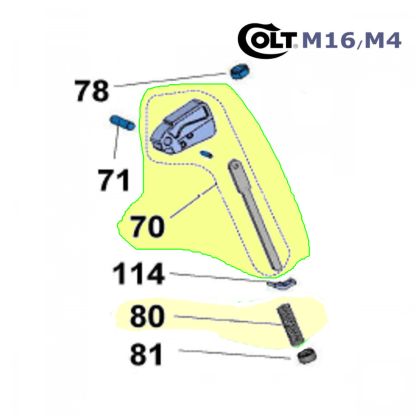 Sestava spoušte Walther Colt M4/M16