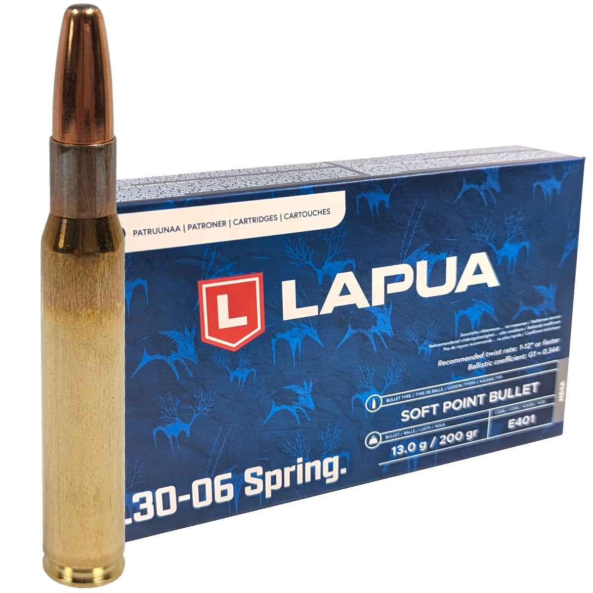 Náboje Lapua .30-06 MEGA, SP, 13,00 g, 200 gr