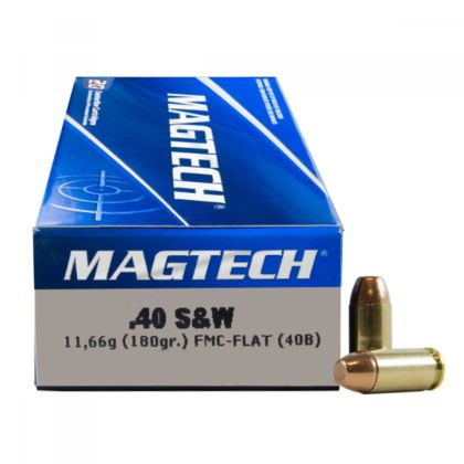 Náboje Magtech 40 S&W FMJ-FLAT 11,66 g, 180 gr (40B)