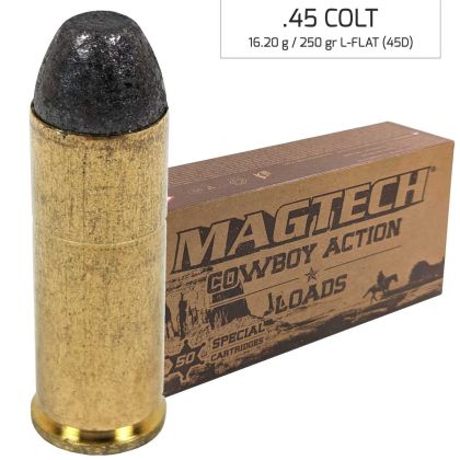 Náboje Magtech 45 LONG COLT LFN Cowboy 16,20 g, 250 gr (45D)