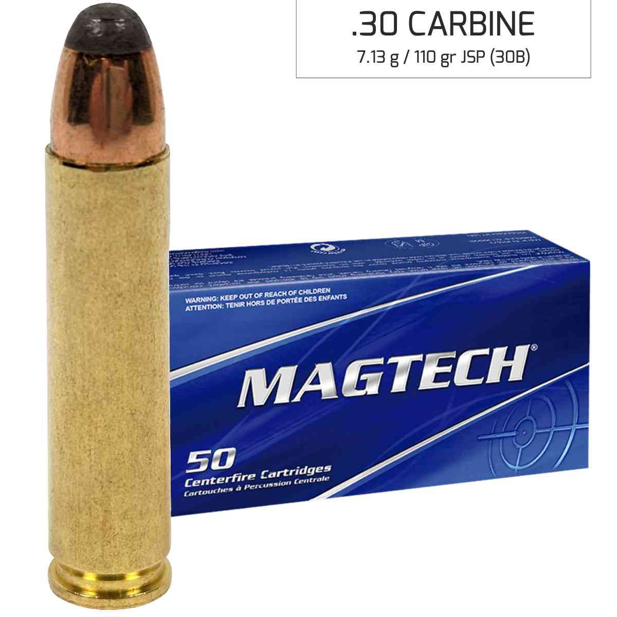 Náboje Magtech 30 Carbine JSP 7,13 g, 110 gr (30B)