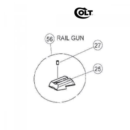 Hledí Walther Colt 1911 Rail Gun