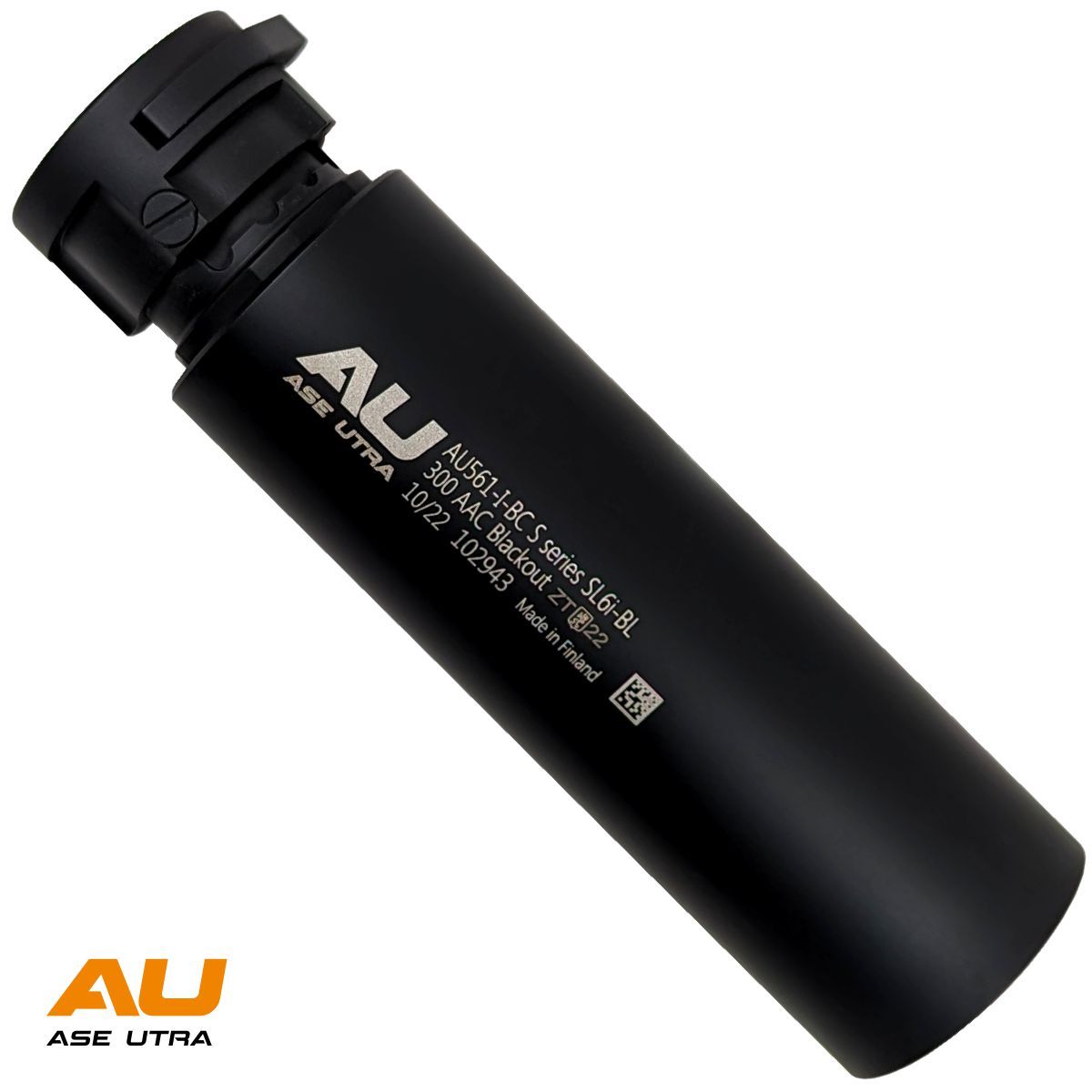 Tlumič Ase Utra SL6i-BL 300 BLK, bez úsťové brzdy, černý Cerakote