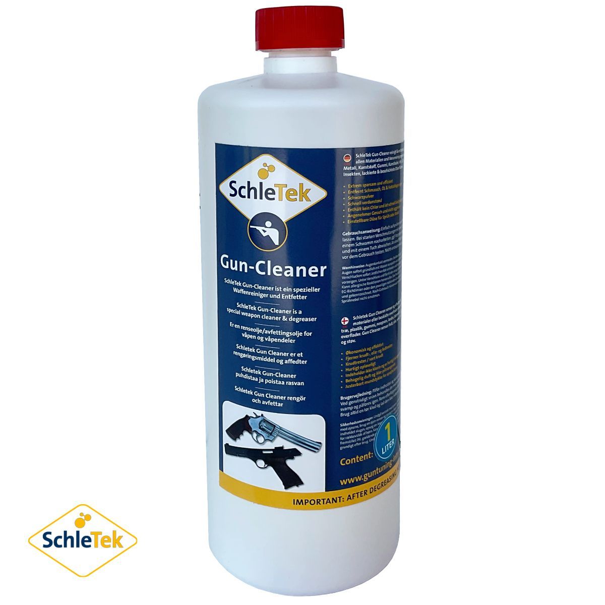 SchleTek Gun Cleaner 1 litr, čistící přípravek na zbraně