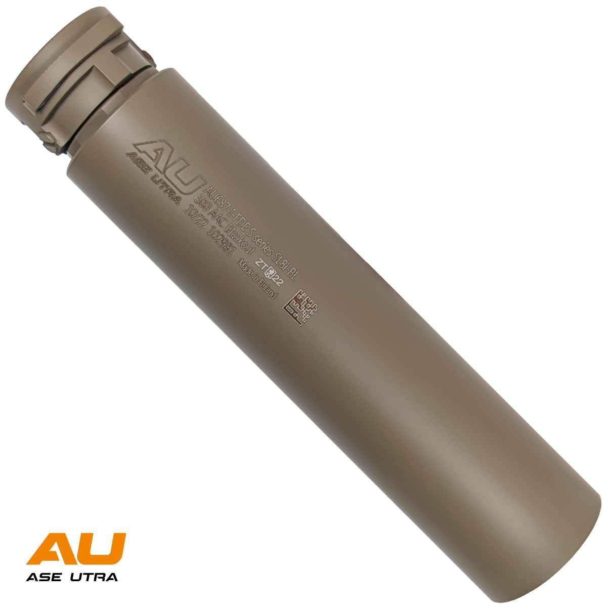 Tlumič Ase Utra SL8i-BL 300 BLK, bez úsťové brzdy, FDE Cerakote