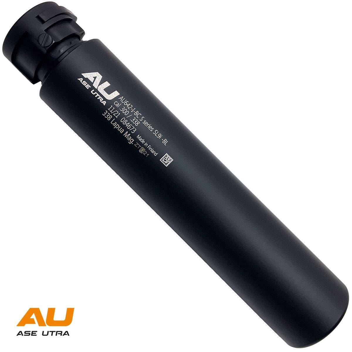 Tlumič Ase Utra SL9i-BL .300 / .338, bez úsťové brzdy, černý Cerakote