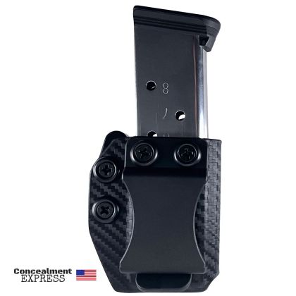 Pouzdro pro jednoradý zásobník 45ACP IWB/OWB, Kydex Carbon Fibre, Concealment Express