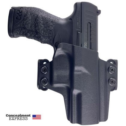 Opaskové pouzdro pro Walther PPQ 45 OWB Kydex, oboustranné s pruvleky, Concealment Express