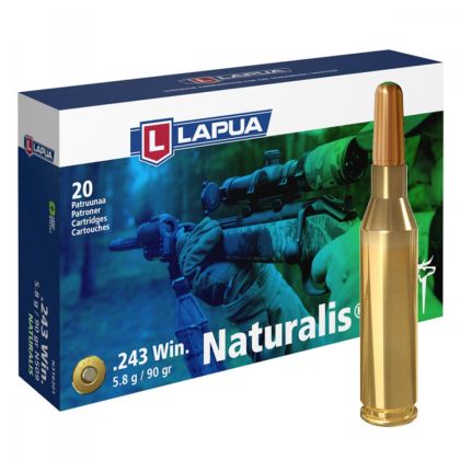 Náboj Lapua .243 Win NATURALIS, N509, Solid, 5,80g, 90gr