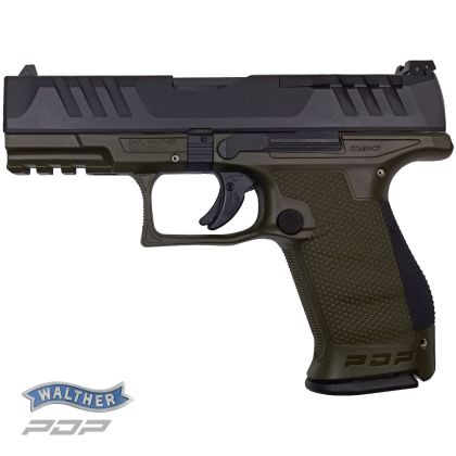 Walther PDP Compact OD Green 4‘‘, 9 mm Luger, pistole samonabíjecí