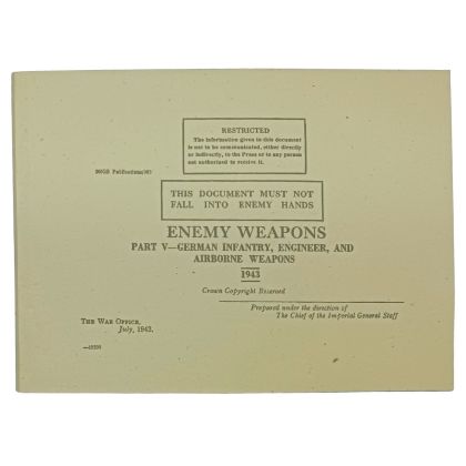 Enemy Weapons Part V- pretisk britské vál. prírucky o zbraních neprtele z roku 1943