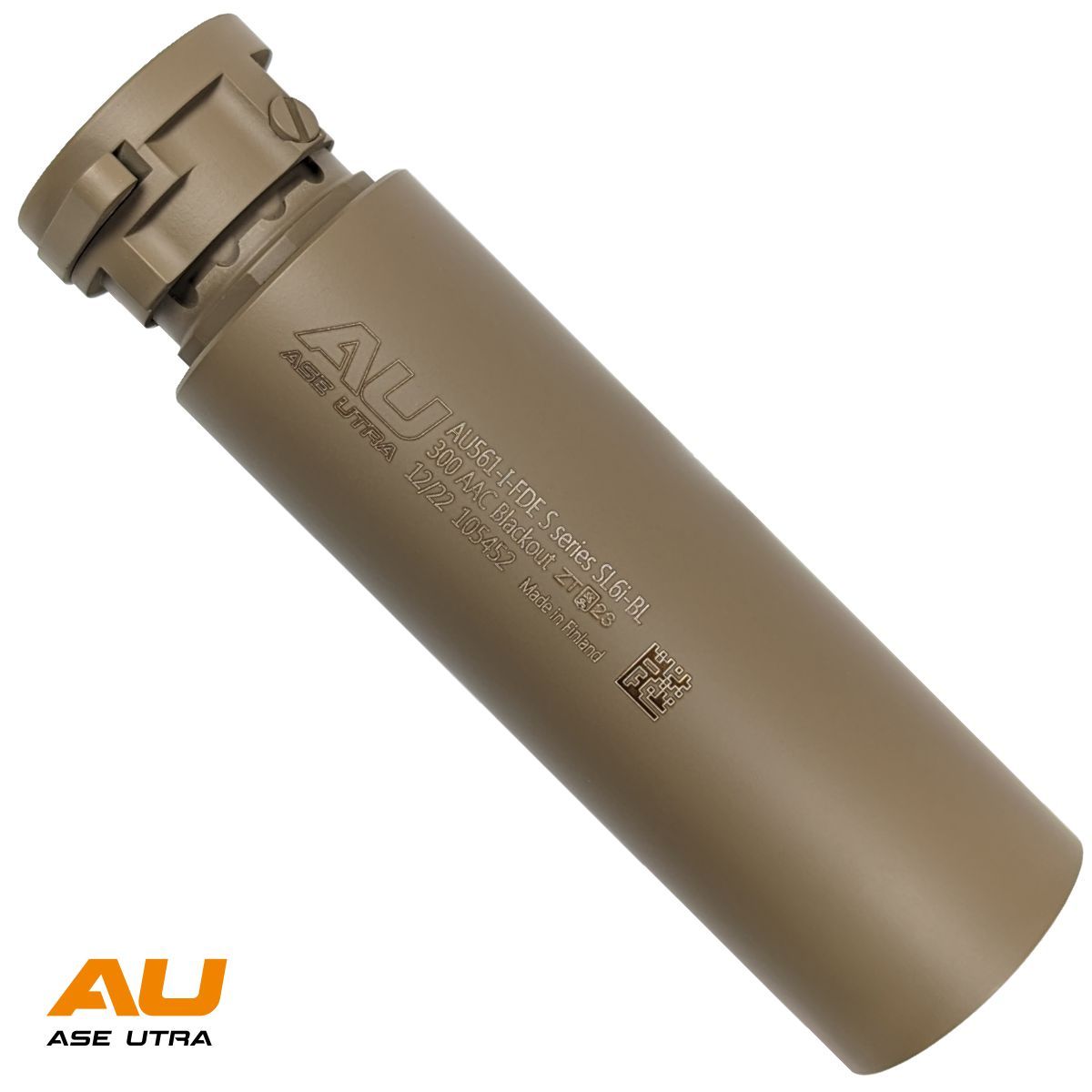 Tlumič Ase Utra SL6i-BL 300 BLK, bez úsťové brzdy, FDE Cerakote