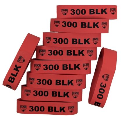 Identifikacní pásek na zásobník AR-15, Faxon, 300 BLK, cervený, bal. 10ks