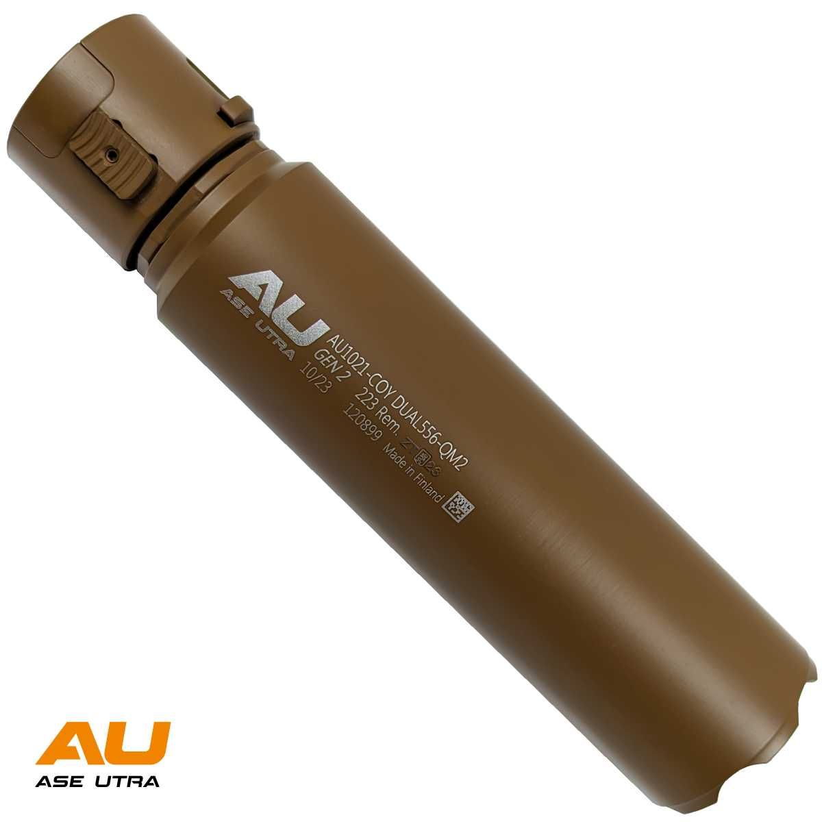 Tlumič Ase Utra DUAL556-QM2, Coyote Brown Cerakote