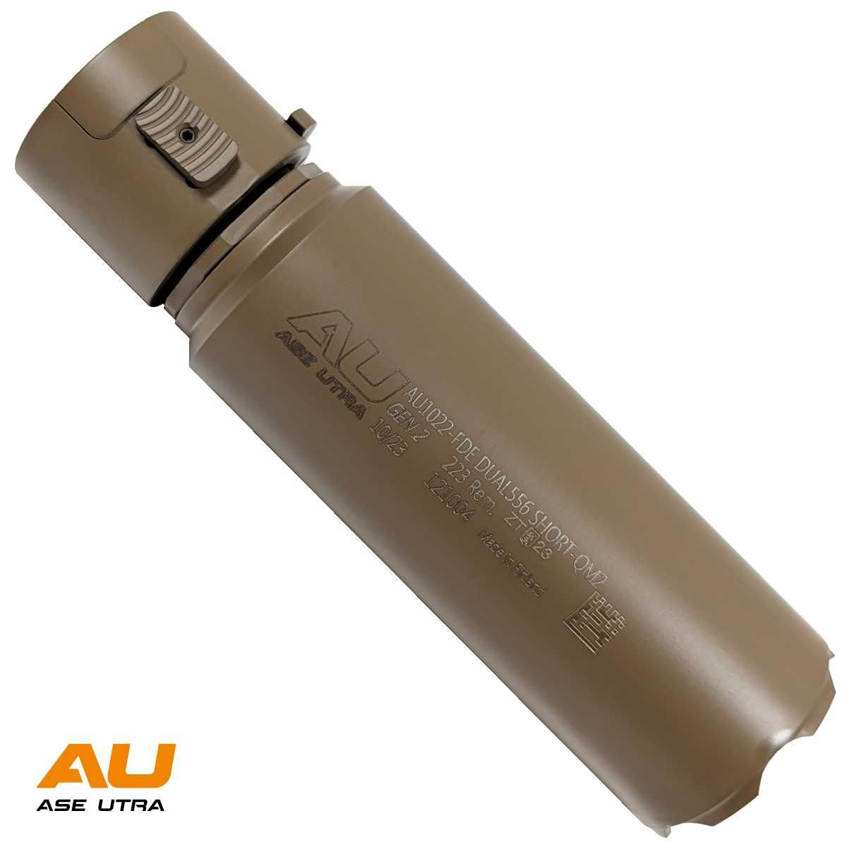 Tlumič Ase Utra DUAL556-S-QM2, Short, FDE Cerakote