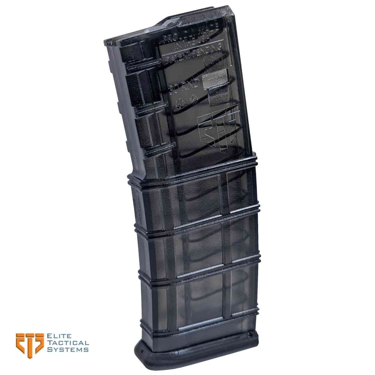 Zásobník ETS pro AR-15, 30 náboju, kouřový, Carbon Smoke, Gen 2