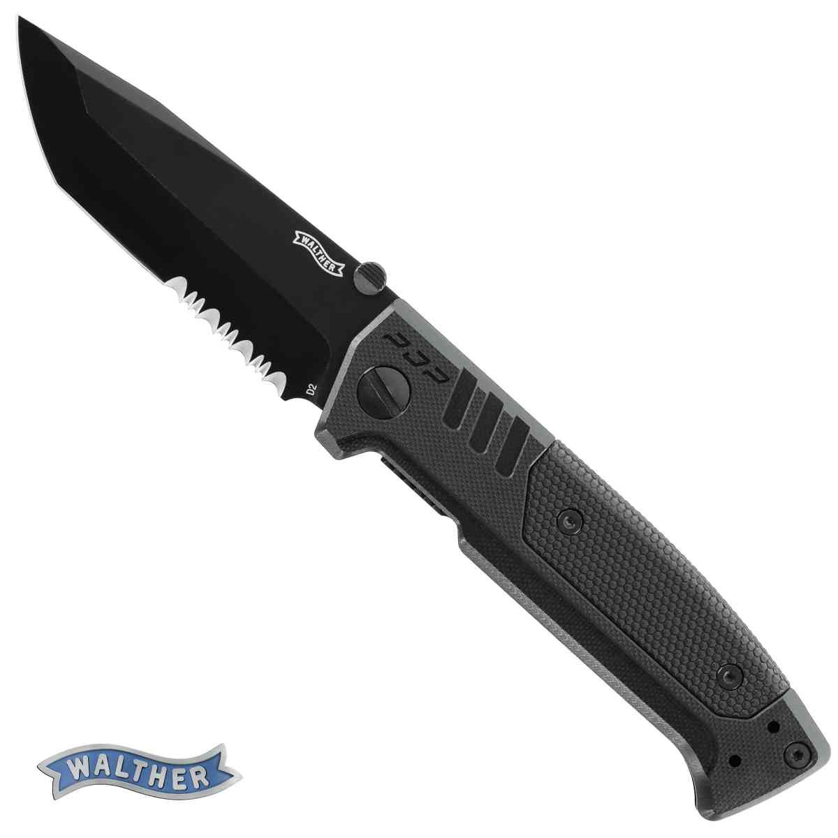 Zavírací nůž Walther PDP Tanto Folder, černý