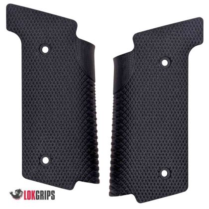 Strenky LOKGRIPS pro Walther PDP FS, SF Thin, Checkered, cerné