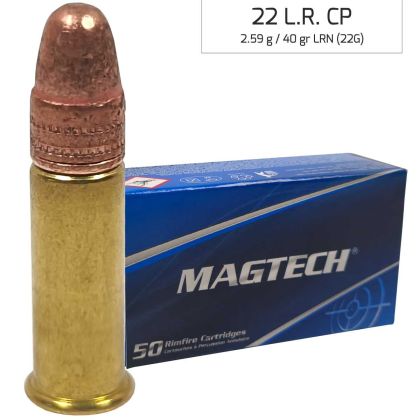 Náboj Magtech .22 LR LRN CP (22G) 2,59 g, 40 grs