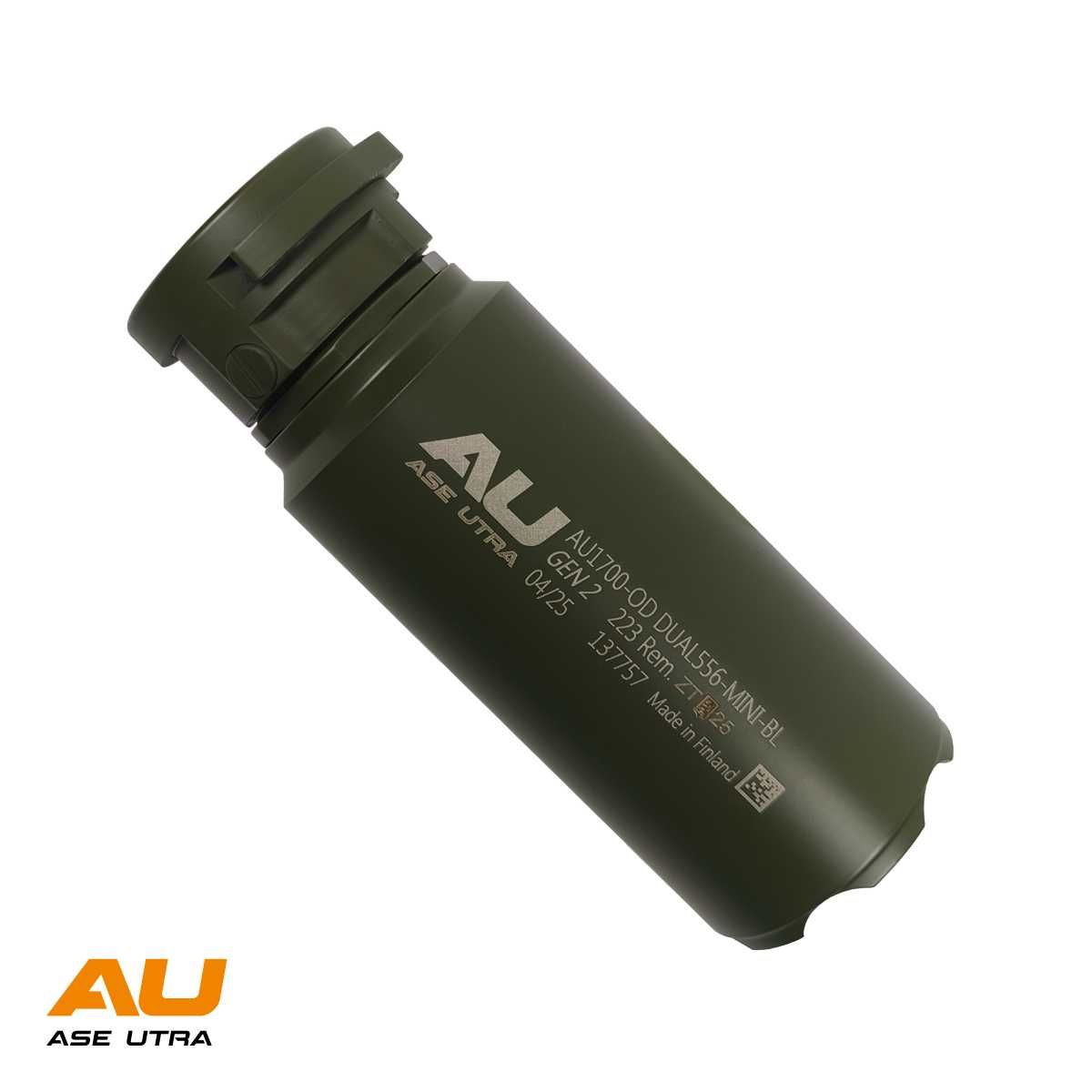 Tlumic Ase Utra DUAL 556-BL MINI, OD Green Cerakote