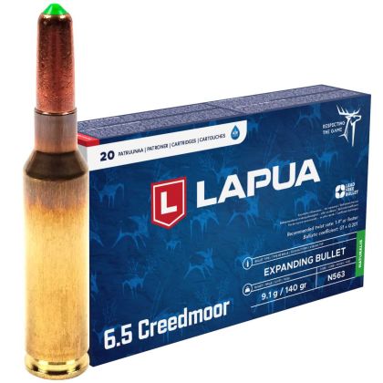 Náboje Lapua 6,5 Creedmoor NATURALIS, 9,10 g, 140 gr