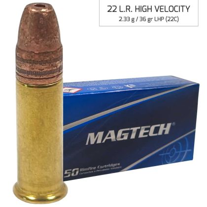 Náboj Magtech 22LR LHP HV (22C) High Velocity 2,33 g, 36 grs
