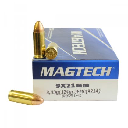 Náboje Magtech 9x21 FMJ 8,03 g, 124 gr (921A)