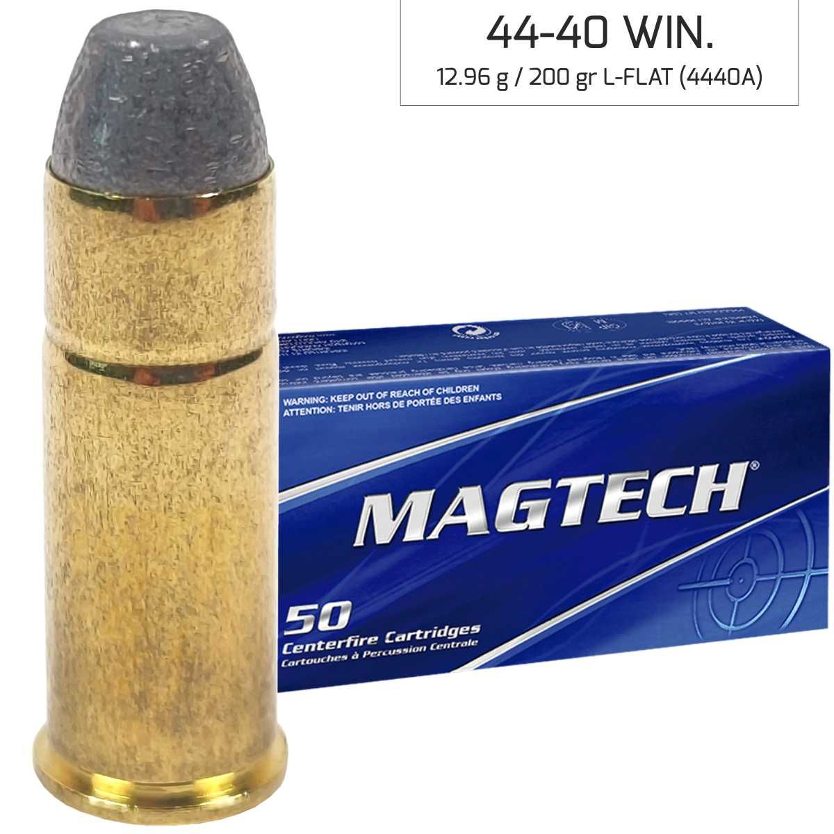 Náboj Magtech 44-40 WIN. L-FLAT 12,96 g, 200 gr (4440A)