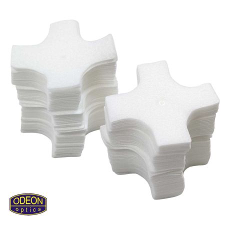 Čistící hadřík / Patch ODEON .22 - 6 mm, křížek, 1000 ks  (bavlněný)