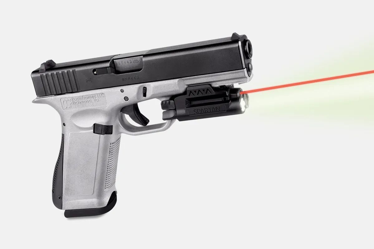 Svítilna s laserem LaserMax SPARTAN, Červený laser