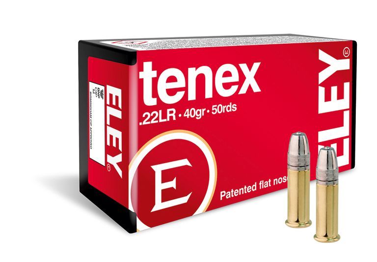 Náboj Eley .22 LR Tenex, 40gr/2,56g, LRN