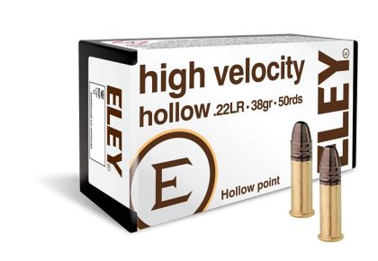 Náboj Eley .22 LR High Velocity Hollow HV, 38gr/2,5g, LRN HP
