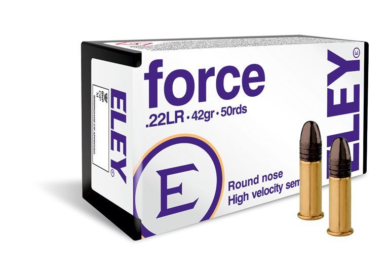 Náboj Eley .22 LR Force, 42gr/2,7g, LRN