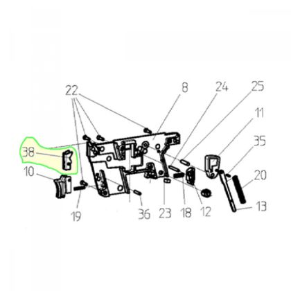 Záchyt zásobníku - Walther G22