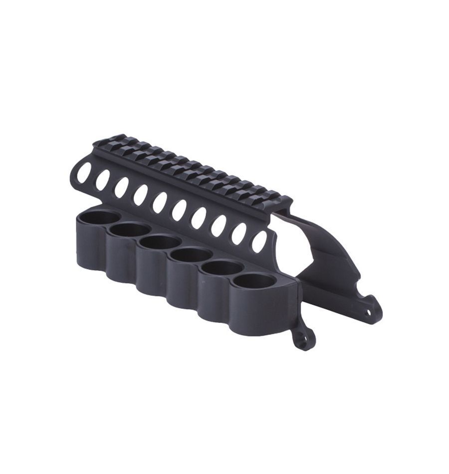 Držák na náboje s railem Mesa Tactical pro Remington 870/1100/11-87, 6 nábojů