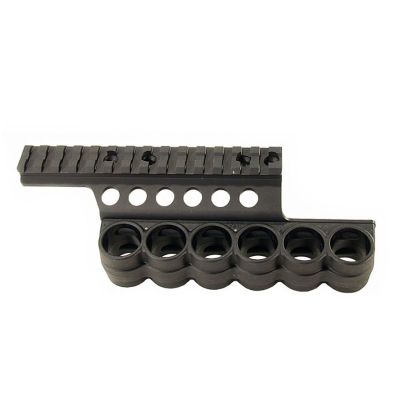 Držák na náboje s railem Mesa Tactical Polymer pro Beretta 1301 Tactical, 6 nábojů