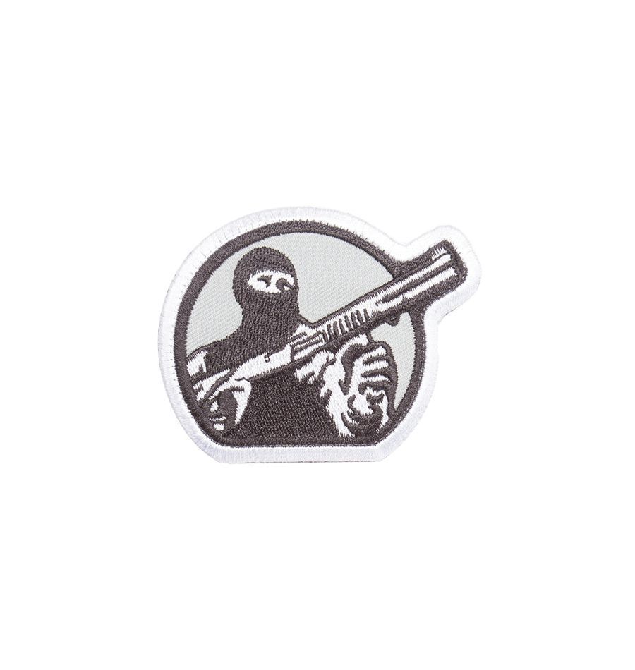 Patch Mesa Tactical Tactical Guy Logo, White and Gray