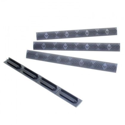 Krytka railů ERGO M-LOK Wedgelok Rail Cover 4 Pack, Graphite Grey