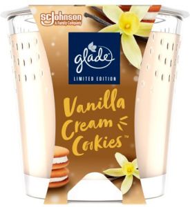 Glade svíčka vonná Vanilla Cream Cookies, 112 g