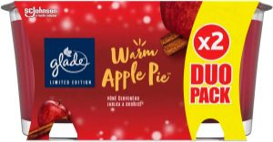 Glade svíčka vonná Warm Apple Pie, 2× 112 g