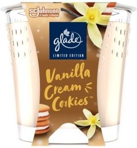 Glade svíčka vonná Maxi Vanilla Cream Cookies, 204 g