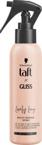 Schwarzkopf Taft Gliss Lovely Long sprej na vlasy pro tepelnou ochranu 150 ml