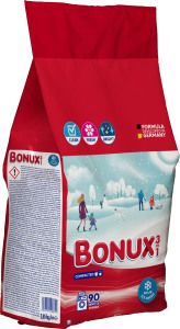 Bonux prací prášek White Polar Ice Fresh, 5,85 kg, 90 dávek