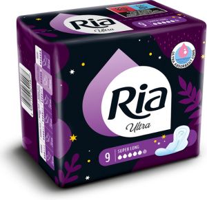 Ria dámské vložky Ultra Super Long, 9 ks