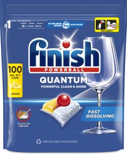 Finish Quantum All in 1 Lemon Sparkle tablety do myčky 100 kusů