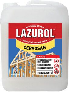 Lazurol červosan na hubení červotočů, 5 l
