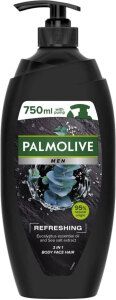 Palmolive Men Refreshing sprchový gel 3v1 pro muže pumpa, 750 ml